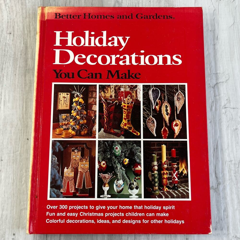 Better Homes & Gardens Vintage Holiday Decorations You Can Make 1974